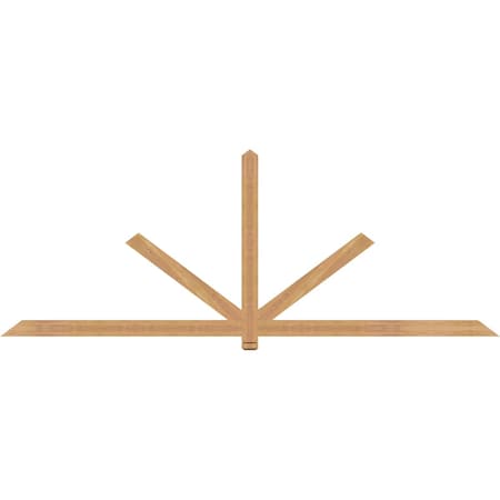 Ekena Millwork Kennewick Timber Gable Bracket, Western Red Cedar, 108"W x 40"H x 1 1/2"D x 3 1/2"F, 9/12 Pitch GBW108X40X0204KEN00SWR